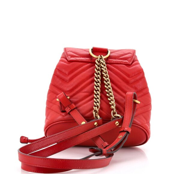 Gucci GG Marmont Drawstring Backpack Matelasse Leather Mini reb-760-091725 - Picture 2 of 8